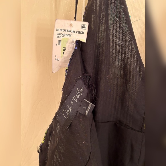 Oak and Trellis Sequin Jumpsuit Size Large New - Picture 7 of 8